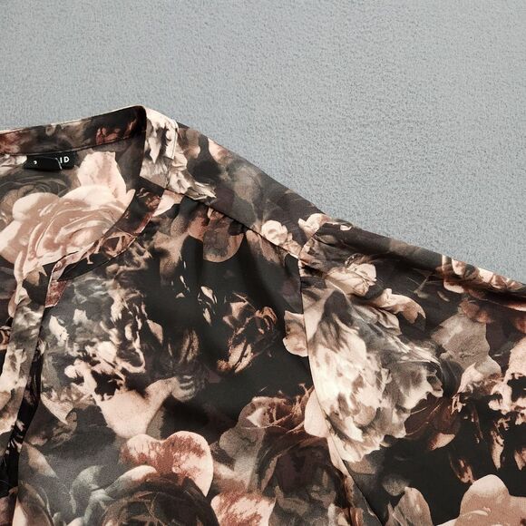 Torrid Floral Georgette Top Women Plus 3X Romantic Bow Tie Blouse Boho Fall - Picture 5 of 11